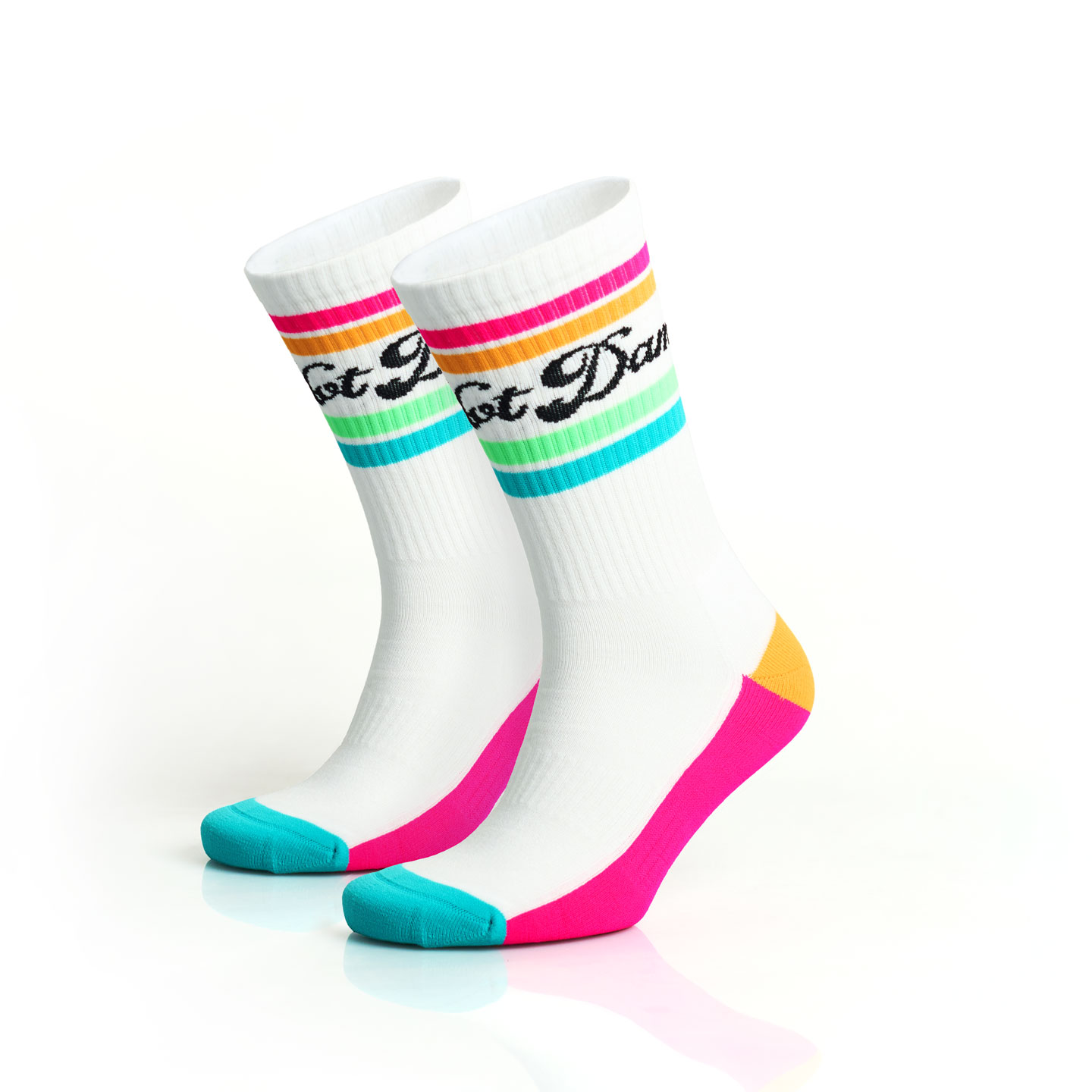 Athletic Crew Sport Sock in 75% combed cotton, 23% nylon, 2% elastane, a branded socks printed with your logo (view 2)